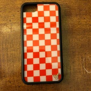 Red Checkered Wildflower iPhone 6/6S/7/8 Case